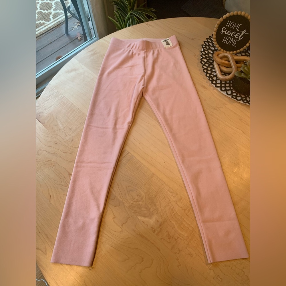 Girls Chuangyi pink leggings size 5-6Y